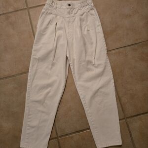 Vintage Cream High Rise Women Jeans